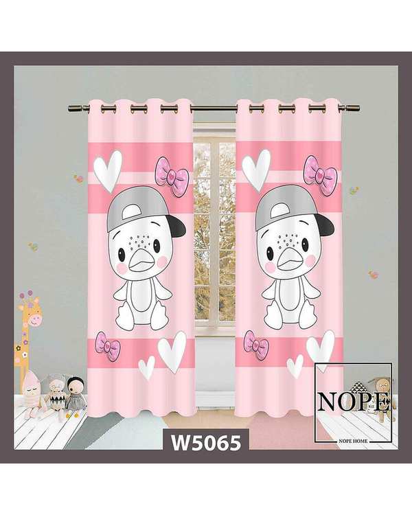 پرده کودک مخمل نوپه هوم Nopehome مدل پانچی طرح اردک کد W5065