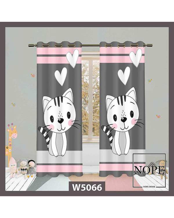 پرده کودک مخمل نوپه هوم Nopehome مدل پانچی طرح ببر کد W5066