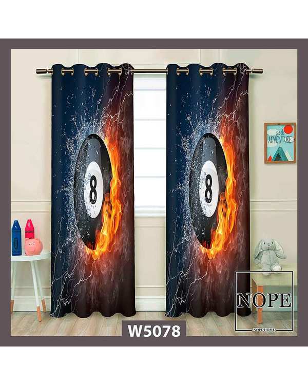پرده کودک مخمل نوپه هوم Nopehome مدل پانچی طرح توپ کد W5078