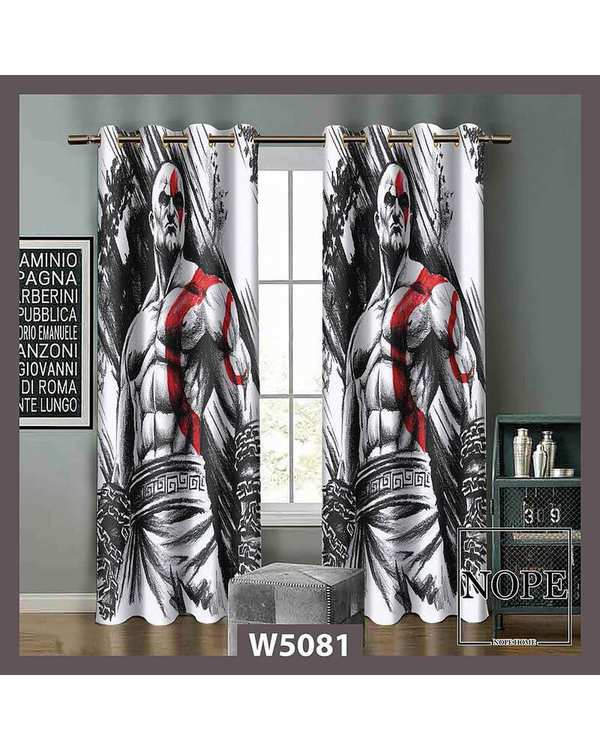 پرده کودک مخمل نوپه هوم Nopehome مدل پانچی طرح جنگنده کد W5081