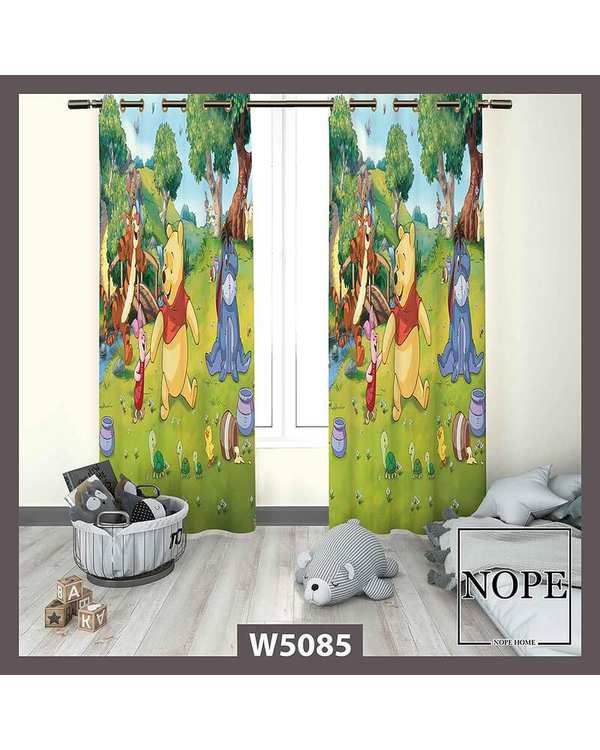 پرده کودک مخمل نوپه هوم Nopehome مدل پانچی طرح پو کد W5085