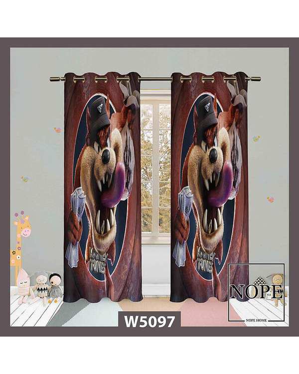 پرده کودک مخمل نوپه هوم Nopehome مدل پانچی طرح لونی تونز کد W5097