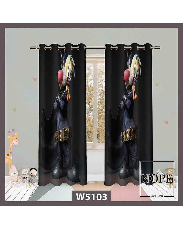 پرده کودک مخمل نوپه هوم Nopehome مدل پانچی طرح سیلوستر کد W5103