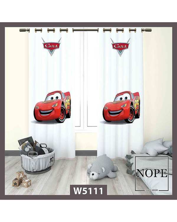 پرده کودک مخمل نوپه هوم Nopehome مدل پانچی طرح مک کویین کد W5111
