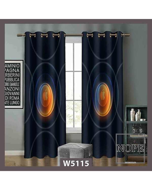 پرده کودک مخمل نوپه هوم Nopehome مدل پانچی طرح اپل کروی کد W5115