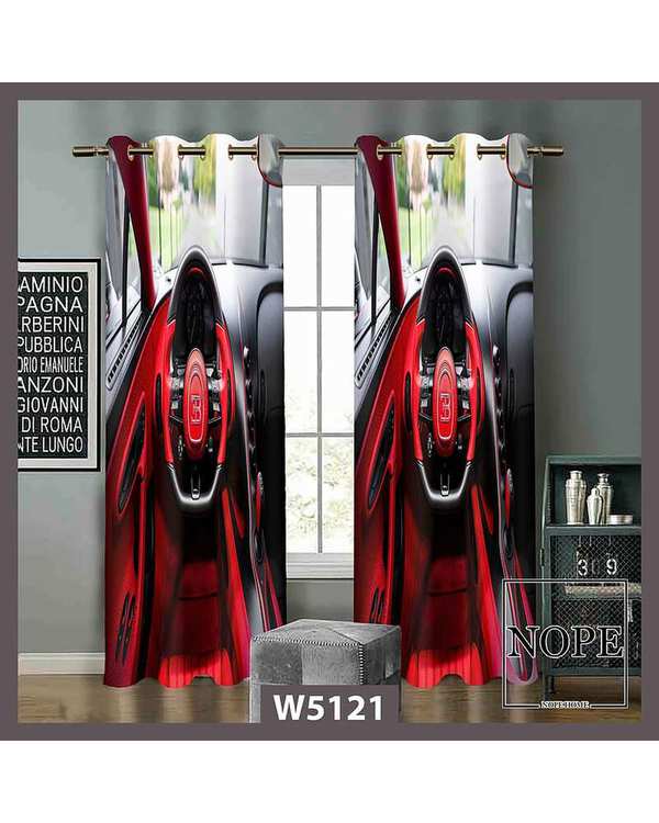 پرده کودک مخمل نوپه هوم Nopehome مدل پانچی طرح فرمون ماشین کد W5121