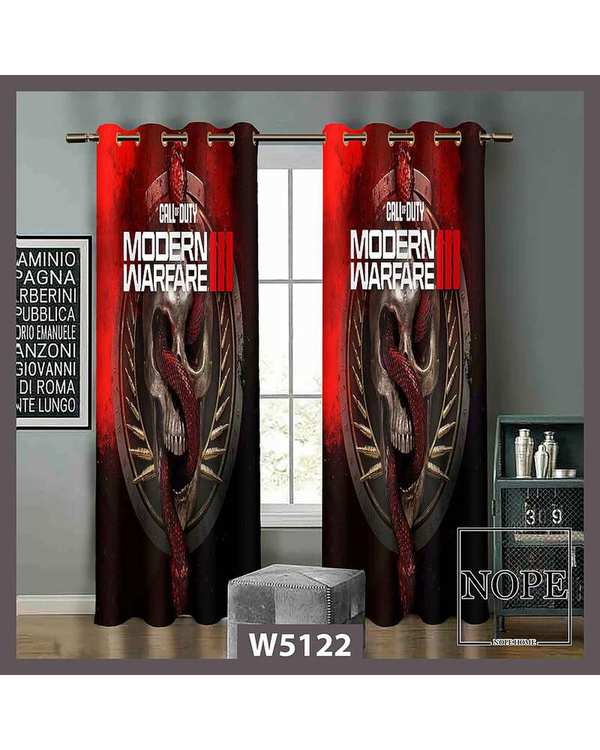 پرده کودک مخمل نوپه هوم Nopehome مدل پانچی طرح اسکلت کد W5122