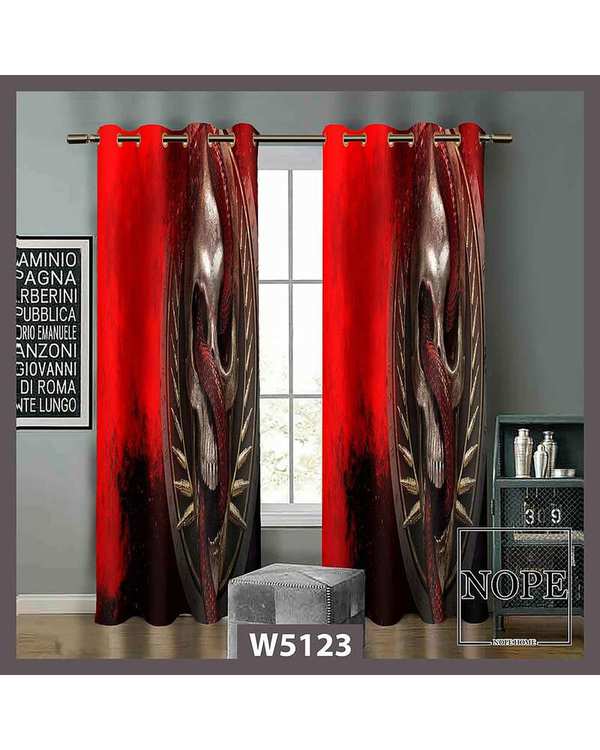 پرده کودک مخمل نوپه هوم Nopehome مدل پانچی طرح اسکلت کد W5123