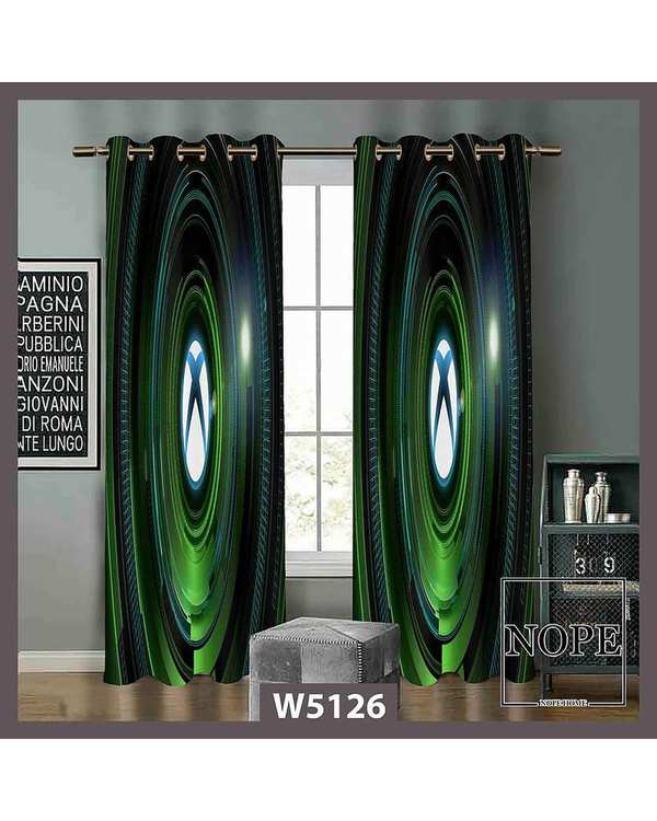 پرده کودک مخمل نوپه هوم Nopehome مدل پانچی طرح ایکس باکس کد W5126