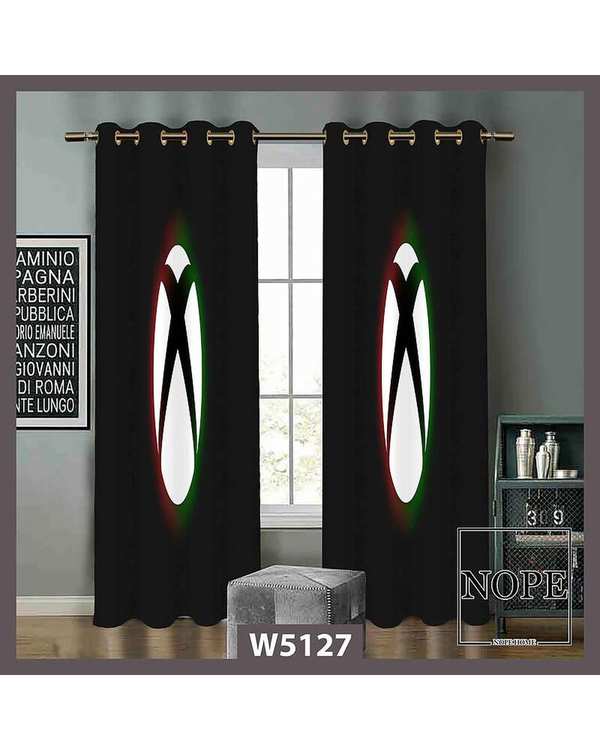 پرده کودک مخمل نوپه هوم Nopehome مدل پانچی طرح ایکس باکس کد W5127