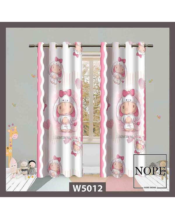 پرده کودک مخمل نوپه هوم Nopehome مدل پانچی طرح گاو کد W5012