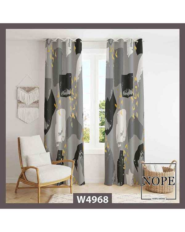پرده مخمل نوپه هوم Nopehome مدل پانچی طرح اسپرت کد W4968