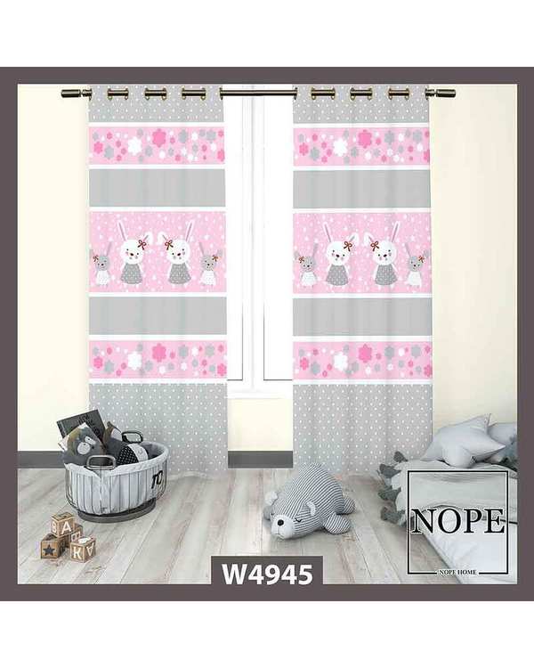 پرده کودک مخمل نوپه هوم Nopehome مدل پانچی طرح ابر کد W4945
