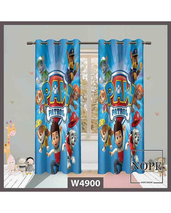 پرده کودک مخمل نوپه هوم Nopehome مدل پانچی طرح سگ های نگهبان کد W4900