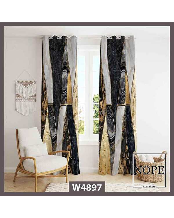 پرده مخمل نوپه هوم Nopehome مدل پانچی طرح ماربل کد W4897