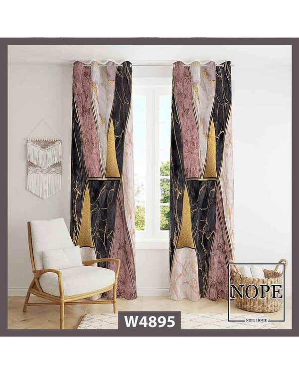پرده مخمل نوپه هوم Nopehome مدل پانچی طرح ماربل کد W4895