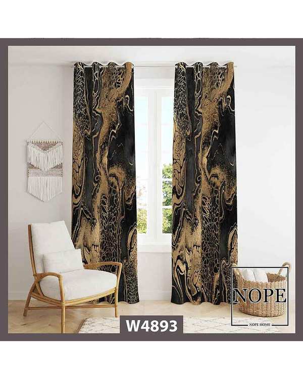 پرده مخمل نوپه هوم Nopehome مدل پانچی طرح ماربل کد W4893