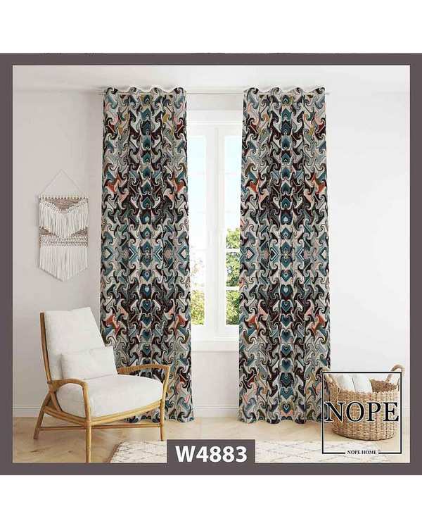 پرده مخمل نوپه هوم Nopehome مدل پانچی طرح تکسچر کد W4883