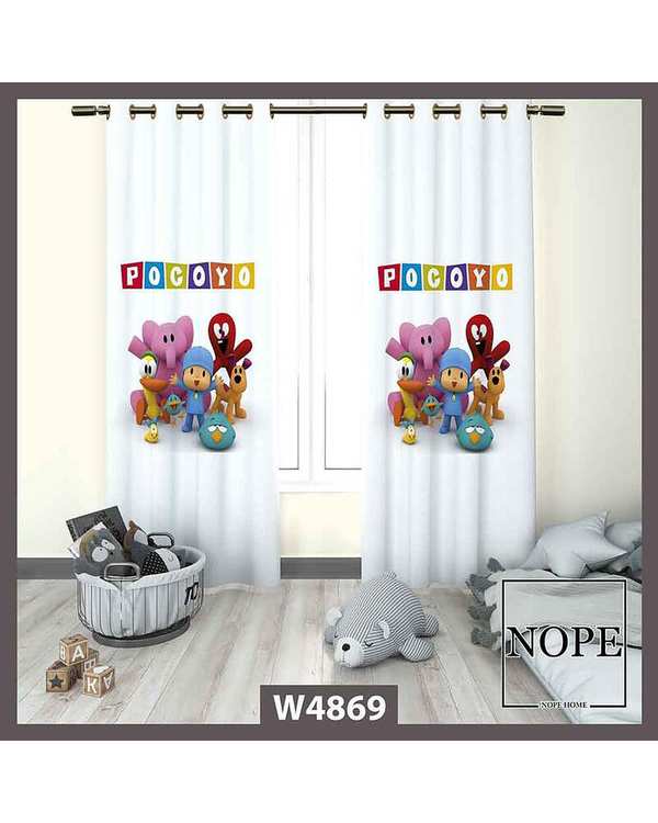 پرده کودک مخمل نوپه هوم Nopehome مدل پانچی طرح پوکویو کد W4869