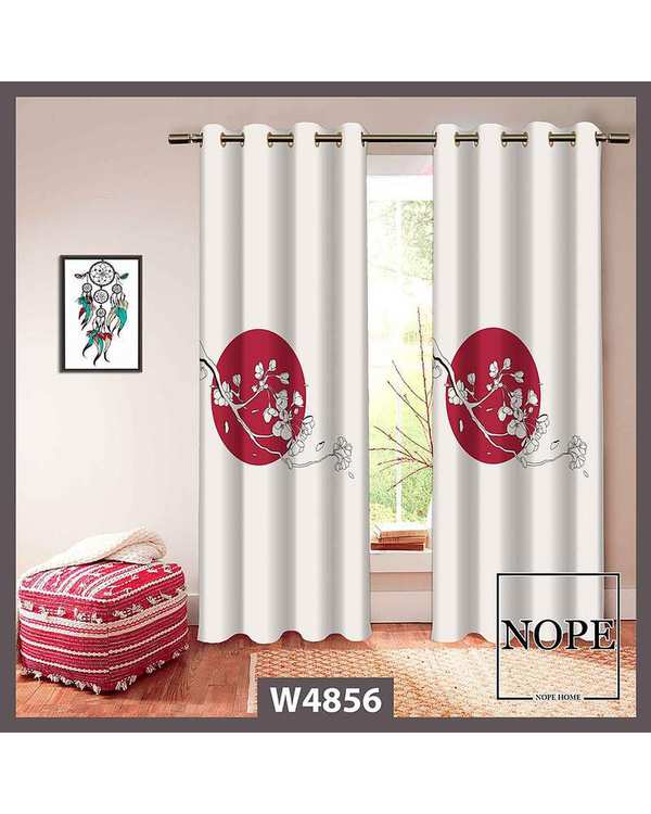 پرده مخمل نوپه هوم Nopehome مدل پانچی طرح شاخه درخت کد W4856