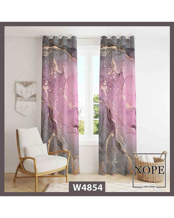 پرده مخمل نوپه هوم Nopehome مدل پانچی طرح ماربل کد W4854