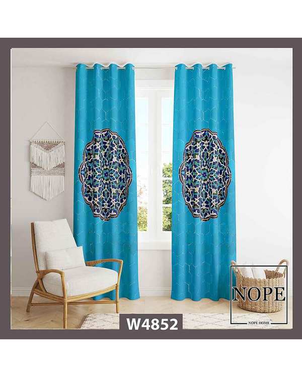 پرده مخمل نوپه هوم Nopehome مدل پانچی طرح سنتی کد W4852