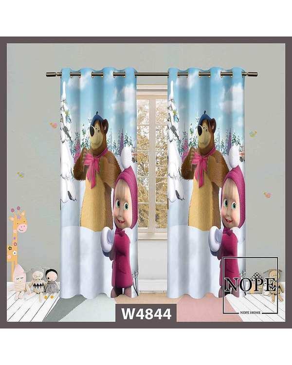 پرده کودک مخمل نوپه هوم Nopehome مدل پانچی طرح میشا کد W4844