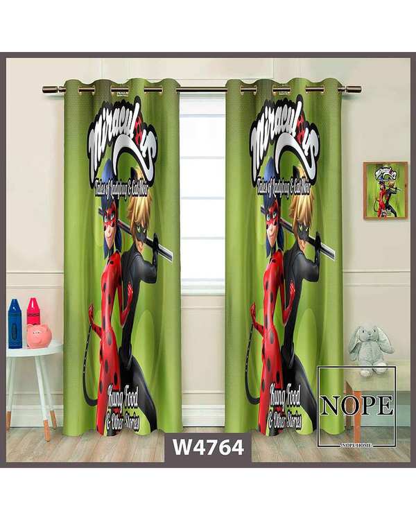پرده کودک مخمل نوپه هوم Nopehome مدل پانچی طرح میراکلس بیداری کد W4764