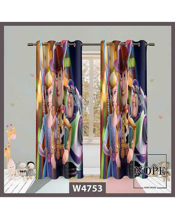 پرده کودک مخمل نوپه هوم Nopehome مدل پانچی طرح لوک خوش شانس کد W4753