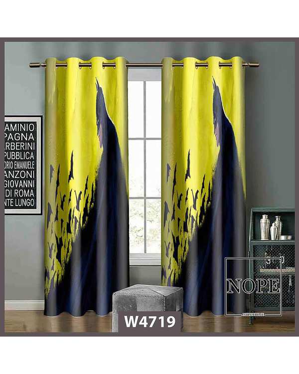 پرده کودک مخمل نوپه هوم Nopehome مدل پانچی طرح بتمن کد W4719