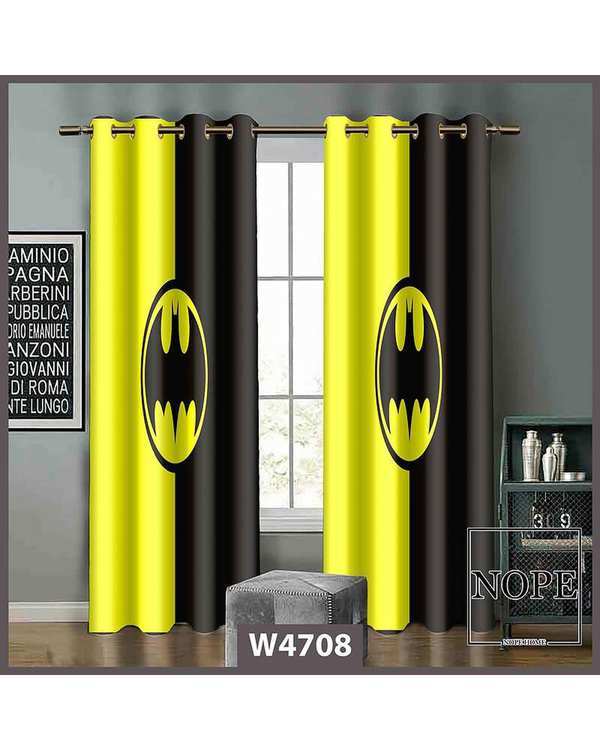 پرده کودک مخمل نوپه هوم Nopehome مدل پانچی طرح بتمن کد W4708