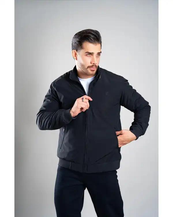 کاپشن مردانه کتان ضد آب مشکی دیورسو Diverso کد4513 ?>