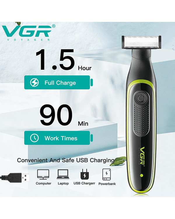 ماشین اصلاح صورت و بدن وی جی ار VGR مدل V-017 - تصویر 3