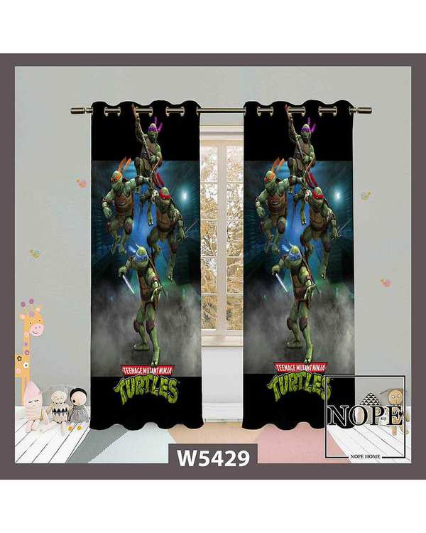 پرده کودک مخمل نوپه هوم Nopehome مدل پانچی طرح turtles کد W5429