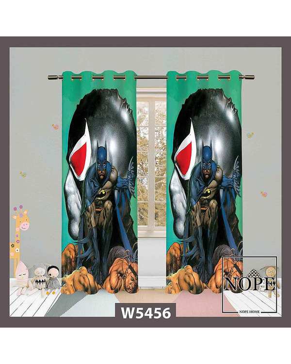 پرده کودک مخمل نوپه هوم Nopehome مدل پانچی طرح بتمن کد W5456