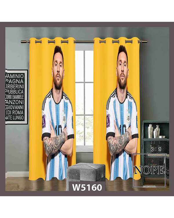 پرده کودک مخمل نوپه هوم Nopehome مدل پانچی طرح مسی کد W5160