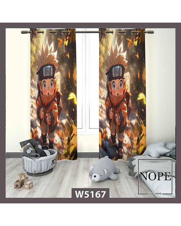 پرده کودک مخمل نوپه هوم Nopehome مدل پانچی طرح کارتونی کد W5167