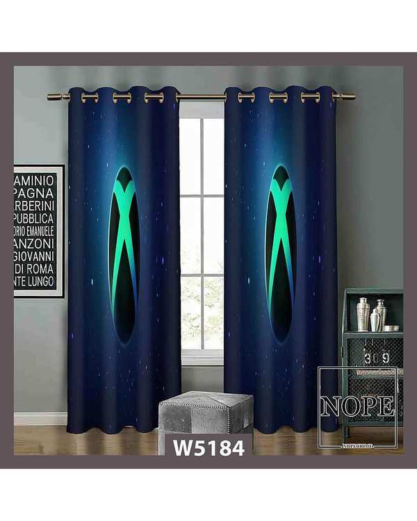 پرده کودک مخمل نوپه هوم Nopehome مدل پانچی طرح ایکس باکس کد W5184