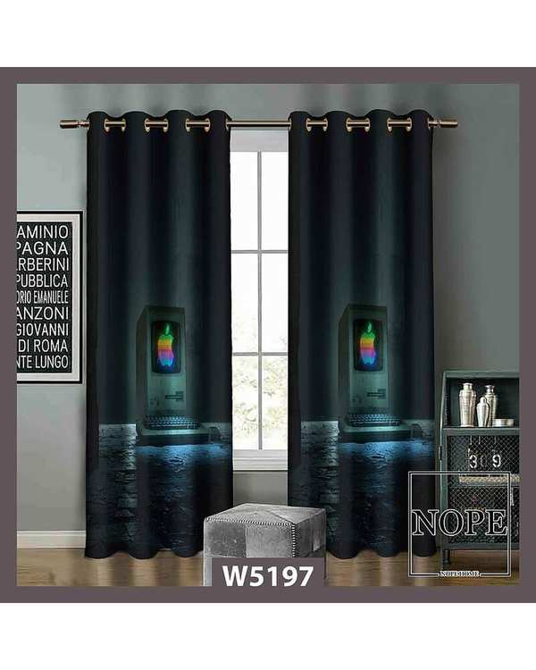 پرده کودک مخمل نوپه هوم Nopehome مدل پانچی طرح اپل کد W5197