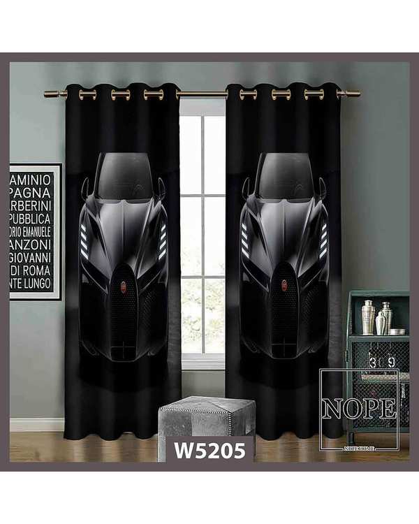 پرده کودک مخمل نوپه هوم Nopehome مدل پانچی طرح ماشین کد W5205