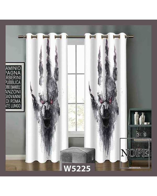 پرده کودک مخمل نوپه هوم Nopehome مدل پانچی طرح پنجه گرگ کد W5225
