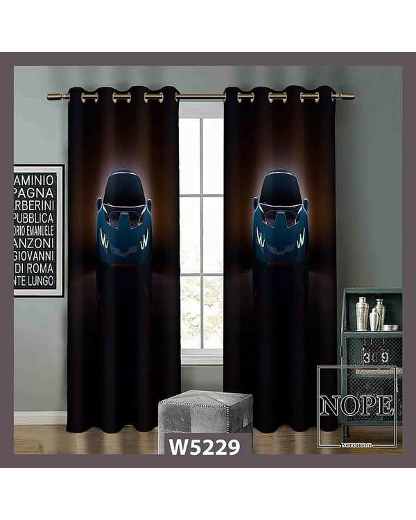 پرده کودک مخمل نوپه هوم Nopehome مدل پانچی طرح ماشین کد W5229
