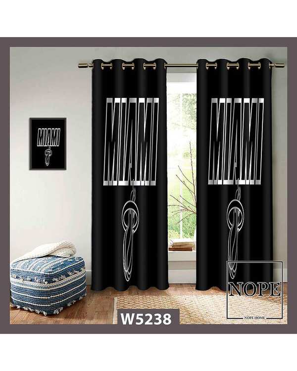 پرده کودک مخمل نوپه هوم Nopehome مدل پانچی طرح میامی کد W5238