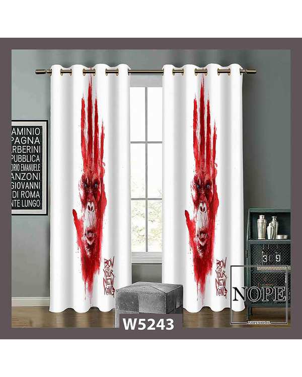 پرده کودک مخمل نوپه هوم Nopehome مدل پانچی طرح پنجه کد W5243