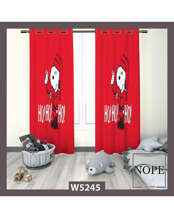 پرده کودک مخمل نوپه هوم Nopehome مدل پانچی طرح کارتونی کد W5245