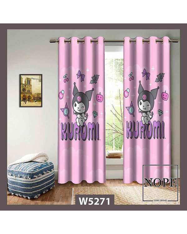 پرده کودک مخمل نوپه هوم Nopehome مدل پانچی طرح کارتونی کد W5271