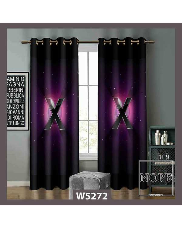 پرده کودک مخمل نوپه هوم Nopehome مدل پانچی طرح ایکس باکس کد W5272