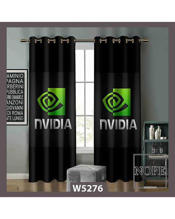 پرده کودک مخمل نوپه هوم Nopehome مدل پانچی طرح NVIDIA کد W5276