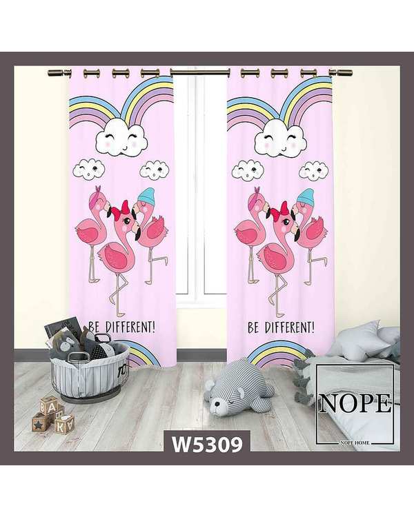 پرده کودک مخمل نوپه هوم Nopehome مدل پانچی طرح پلیکان کد W5309