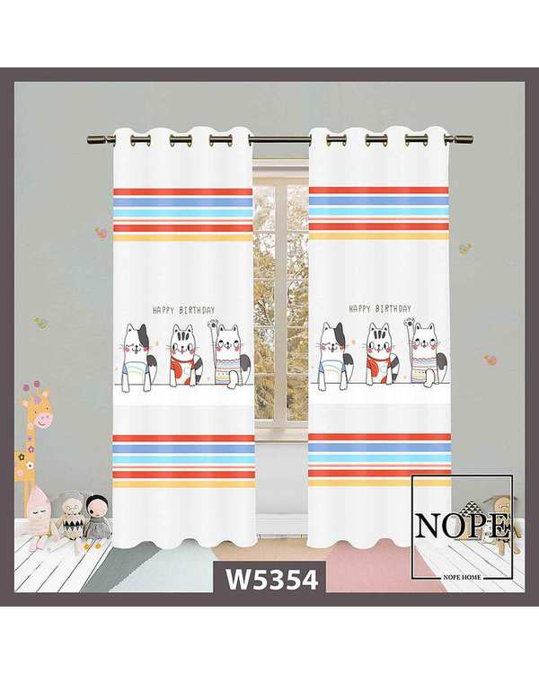 پرده کودک مخمل نوپه هوم Nopehome مدل پانچی طرح سگ کد W5354